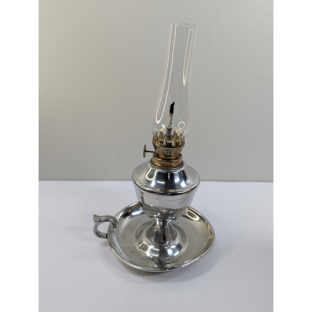 VTG Signed Miniature Finger Kerosene Oil Lamp